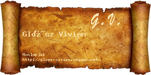 Glósz Vivien névjegykártya